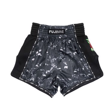 FUJIMAE PROWEAR THAI SHORTS print- BLACK